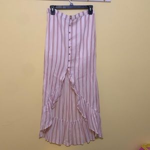 American Eagle High-Low Skirt Striped Americana